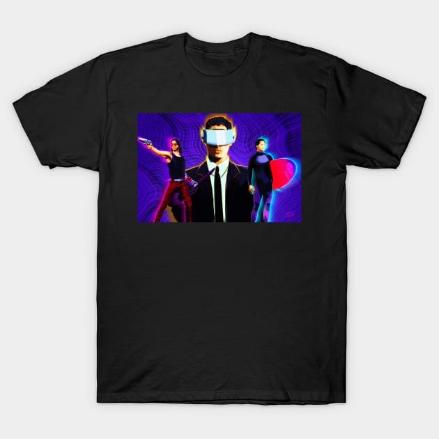 The Holy Trinity of Johnny Keanu T-Shirt by BeSmartFightDirty